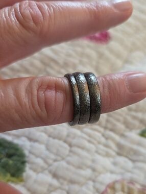 Stacked Metallic Gray Women’s Ring - Fashion Jewelry
